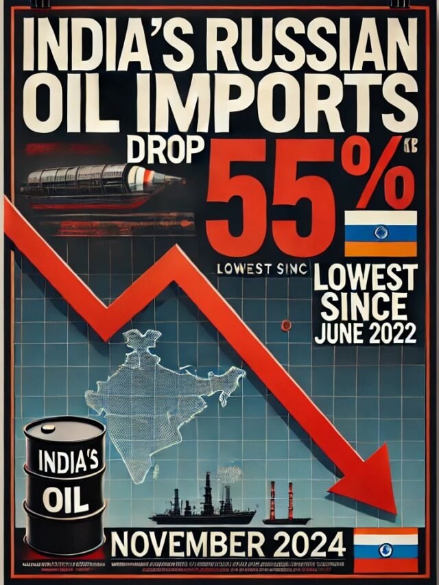 India’s Russian Oil Imports Drop 55% in November, Lowest Since June 2022